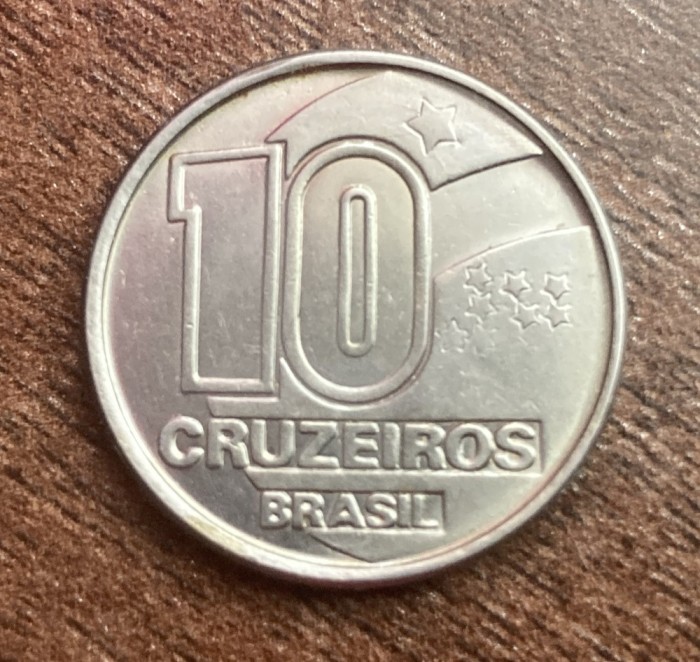 C50 - Moneda foarte veche - Brazilia - 10 cruzados - 1990