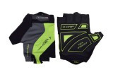 Manusi ciclism adulti, Leoshi D-Grip, cu gel, marime M, culoare negru/verde/gri Cod:LSL3464