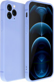 Husa de protectie din silicon pentru Samsung Galaxy S21 FE, SoftTouch, interior microfibra, Lilac, Oem