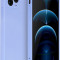 Husa de protectie din silicon pentru Apple iPhone X, SoftTouch, interior microfibra, Lilac