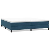 Cumpara ieftin Pat cu arcuri fara saltea Albastru inchis 200x220 cm catifea