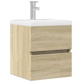 vidaXL Dulap de chiuvetă, stejar Sonoma, 41x38,5x45 cm, PAL