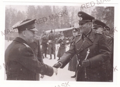 3735 - Gen Ion ANTONESCU &amp;amp; Feldmaresalul Wilhelm KEITEL old press photo 14/10 cm foto