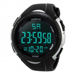 Ceas Barbatesc HONHX CS870, curea silicon, digital watch, functie cronometru, alarma foto