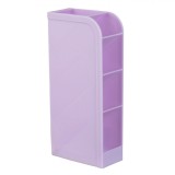 Suport Pixuri Compartimentat, 4 Compartimente, Culoare Lila, Dimensiuni 9x4.5x20.5cm, Plastic, Oem