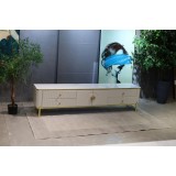 COMODA TV VEGAS MDF ALB LUCIOS 200x39x46 cm