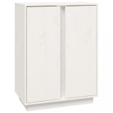 Cumpara ieftin Servanta, alb, 60x35x80 cm, lemn masiv de pin