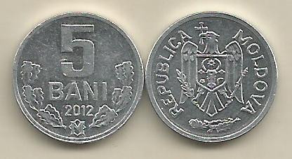 MOLDOVA 5 BANI 2012 [1] a UNC , livrare in cartonas