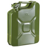 Cumpara ieftin Canistra Combustibil 10L din Metal pentru Motorina sau Benzina, Culoare Verde Militar, Oem