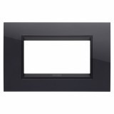 Rama Ornament 4M LUX Gewiss Chorus monocrom negru GW16204YN