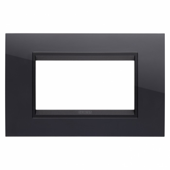 Rama Ornament 4M LUX Gewiss Chorus monocrom negru GW16204YN