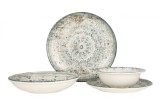 Rinart Set de vesela (Medium) - Fade - 24 bucăți - 6 persoane - Porţelan