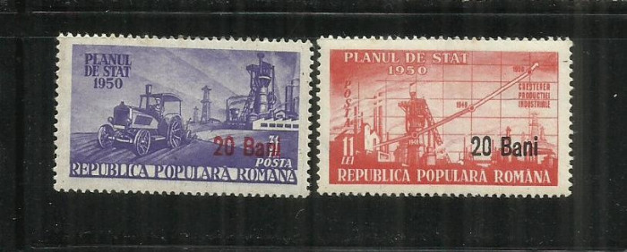ROMANIA 1952 - PLANUL DE STAT, SUPRATIPAR, MNH - LP 303