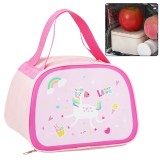Geanta termica roz cu unicorn, 23 x 17 x 17 cm, roz, Lean 21583
