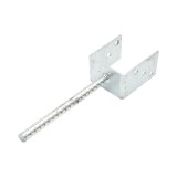 Papuc reazem cu tija 81x60x102mm, grosime 4mm, otel zincat