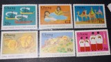 Ghana 1979 Crăciun, 3 regi , clopote bisericești, Betleem serie 6v nestampilata