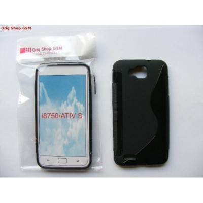 Husa silicon S-line Sam Ativ S i8750 Negru foto