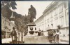 Baile Herculane 1930 - Statuia lui Hercules cu grup de Gugulani - tip fotografie, circulata la Galati, 2 timbre intacte, stampila lizibila, Printata