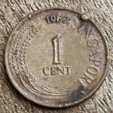 C50 - Moneda foarte veche - Singapore - 1 cent - 1982