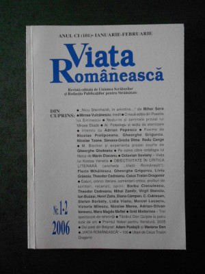 REVISTA VIATA ROMANEASCA (numarul 1-2, anul 2006) foto