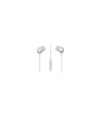 Casca in ureche cu Jack 3.5 mm alb cu microfon Plugz Maxell foto
