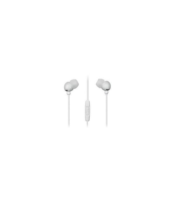 Casca in ureche cu Jack 3.5 mm alb cu microfon Plugz Maxell