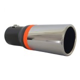 Duza de Evacuare Masina Argintiu Negru Sport 168mm Universal