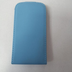 Husa Telefon Flip Vertical Apple iPhone 3 Blue