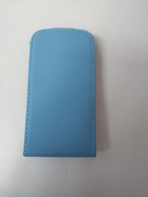 Husa Telefon Flip Vertical Apple iPhone 3 Blue foto