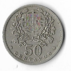 Moneda 50 centavos 1938 - Portugalia, key date, cotatii ridicate!!!