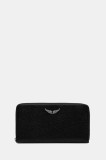 ZADIG&amp;VOLTAIRE portofel de piele culoarea negru, LWSG03667
