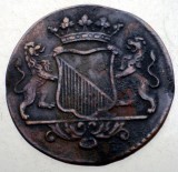 B.635 INDIILE OLANDEZE NETHERLANDS EAST INDIES UTRECHT VOC 1 DUIT 1754, Asia, Cupru (arama)