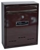 Cutie postala FLATBLOCK maro 31x26x9 cm cu spatiu pentru pliante, Strend Pro