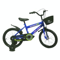 Bicicleta copii 16 inch cu pedale si roti ajutatoare Dileqi albastru foto