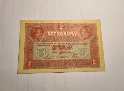 2 Kronen Korona Coroane 1917 foto