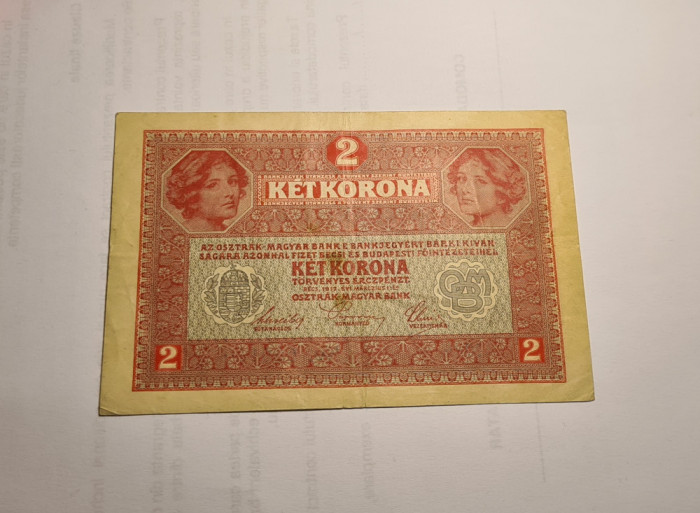 2 Kronen Korona Coroane 1917