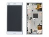 Ansamblu display touchscreen rama Sony Xperia Z3 Compact alb