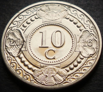 Moneda exotica 10 CENTI - ANTILELE OLANDEZE (Caraibe), anul 2016 *cod 5000 = UNC foto