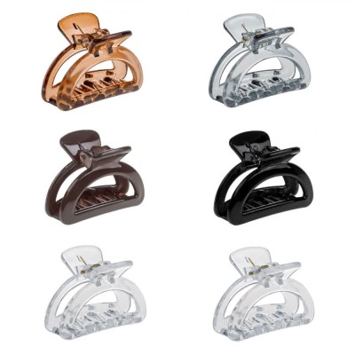 Clame Păr Femei, Model Semicerc, Set 6 Bucăți, Multicolor, 4.5cm foto