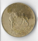 Moneda 50 tambala 1986 - Malawi