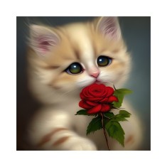 Sticker decorativ, Pisica, Galben, 55 cm, 6359ST foto