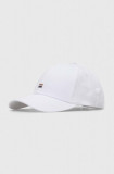 BOSS șapcă de baseball din bumbac culoarea alb, uni 50495128