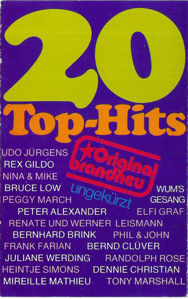 Casetă audio 20 Top-Hits, originală