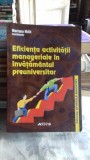 EFICIENTA ACTIVITATII MANAGERIALE IN INVATAMANTUL PREUNIVERSITAR - MARIANA MAN