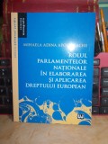 Cumpara ieftin MIHAELA APOSTOLACHE - ROLUL PARLAMENTELOR NATIONALE IN APLICAREA DREPTULUI,2013*