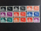 Lot Filatelic Timbre de Porto (Taxă Poștală) &ndash; Palatul Poștelor &amp; Cornetul Poștal / Poșta Rom&acirc;nă (1954&ndash;1957) - A583