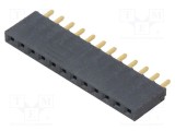 Conector şiruri pini mamă 12 PIN 2,54mm aurit THT SAMTEC