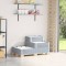vidaXL Strat &icirc;nălțat cu 3 niveluri, gri, 120x80 cm, lemn masiv pin 4010315