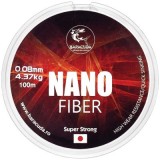 Fir textil multifilar Baracuda Nano Fiber 100 m, portocaliu 0.09 mm