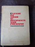 CAZANE DE ABUR SI RECIPIENTE SUB PRESIUNE, INDRUMATOR